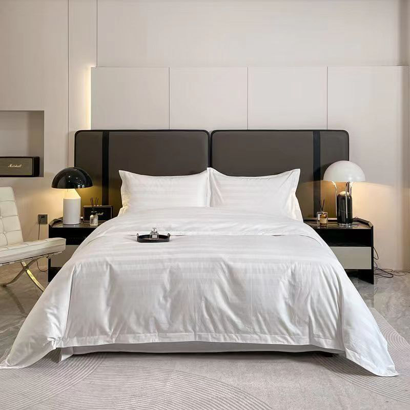 مجموعة ورقة سرير القطن النقي