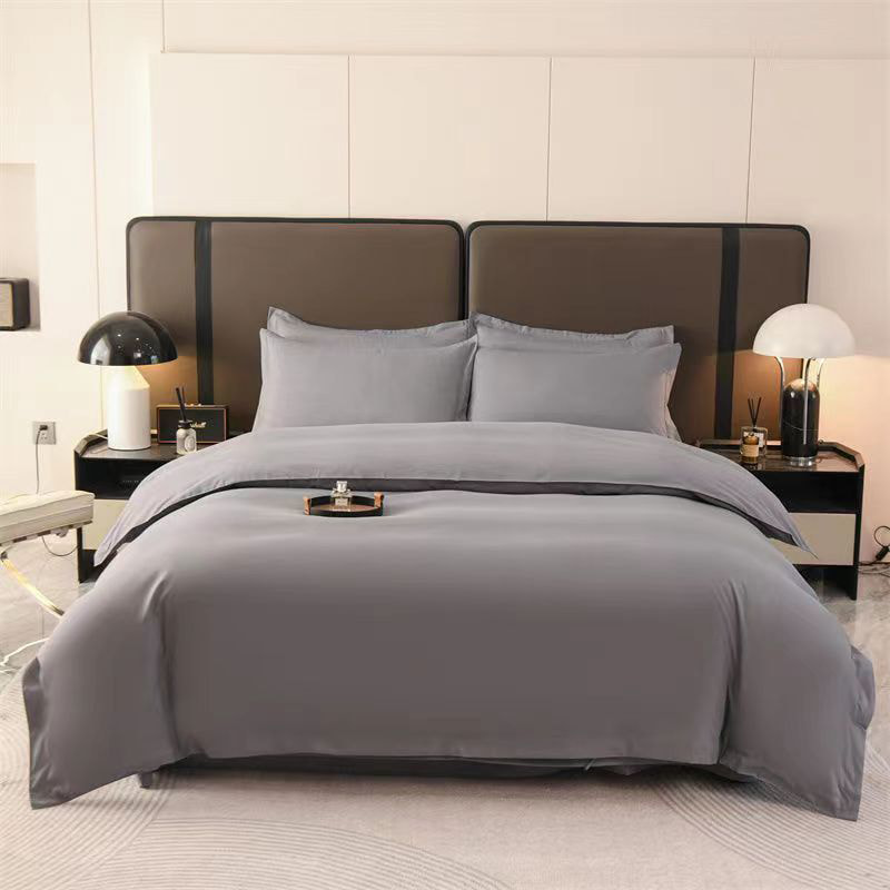 مجموعة سرير القطن النقي الصلبة