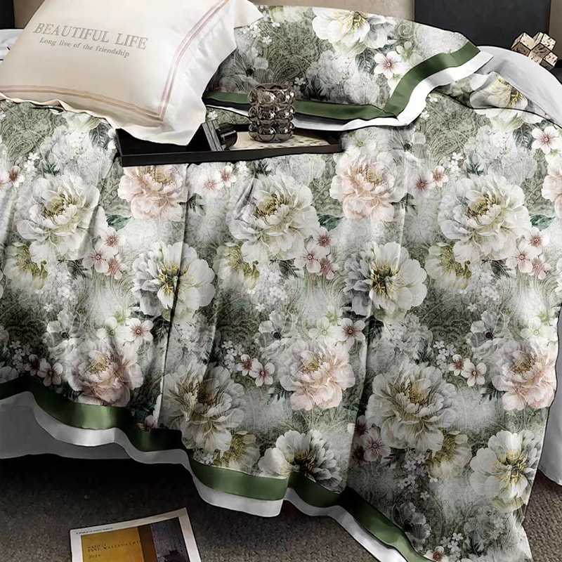 لحاف صيف حريري رقمي رائع