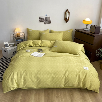 طبقة سرير البوليستر مجموعة تصميم سلس الحد الأدنى