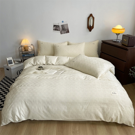 طبقة سرير البوليستر مجموعة تصميم سلس الحد الأدنى