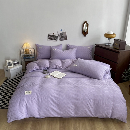 طبقة سرير البوليستر مجموعة تصميم سلس الحد الأدنى