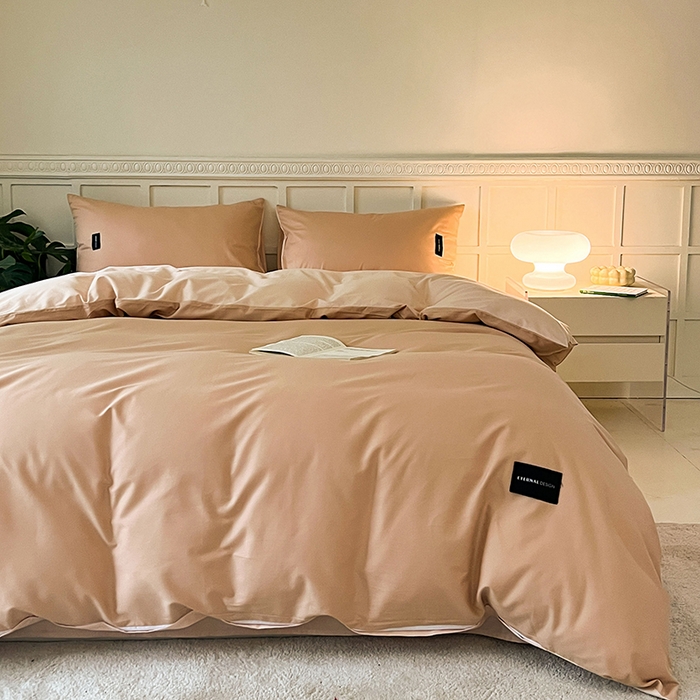 مجموعة سرير البوليستر مجموعة الحد الأدنى الناعم الحديث