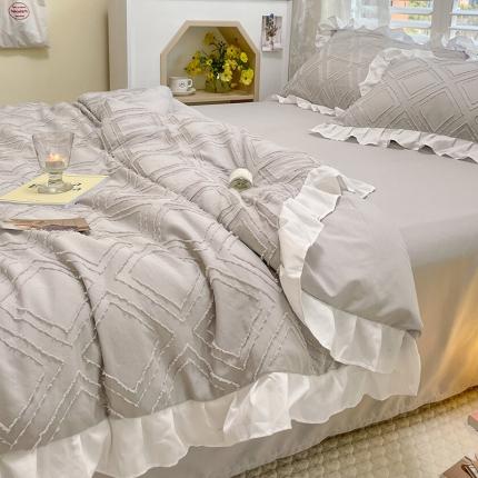 مجموعات الفراش الأنيقة tufter طبقة ناعمة