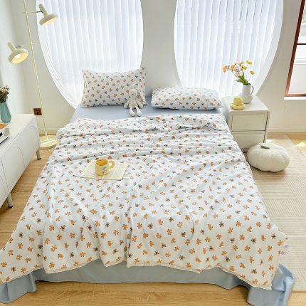 لحاف القطن الصيفي النقي ناعم بارد بارد