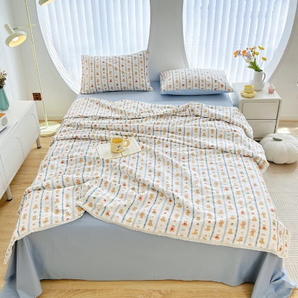 لحاف القطن الصيفي النقي ناعم بارد بارد