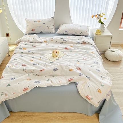 لحاف القطن الصيفي النقي ناعم بارد بارد