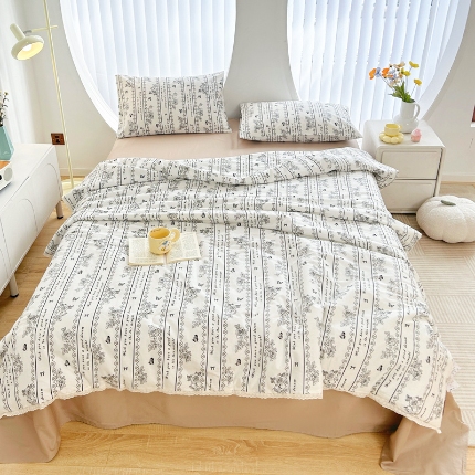 لحاف القطن الصيفي النقي ناعم بارد بارد