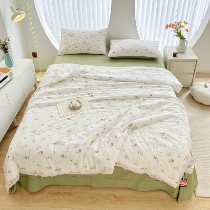 لحاف القطن الصيفي النقي ناعم بارد بارد