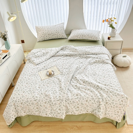 لحاف القطن الصيفي النقي ناعم بارد بارد