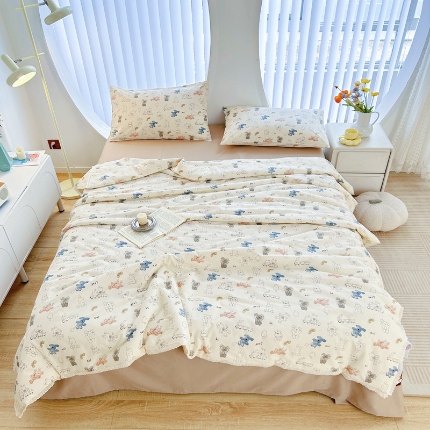 لحاف القطن الصيفي النقي ناعم بارد بارد