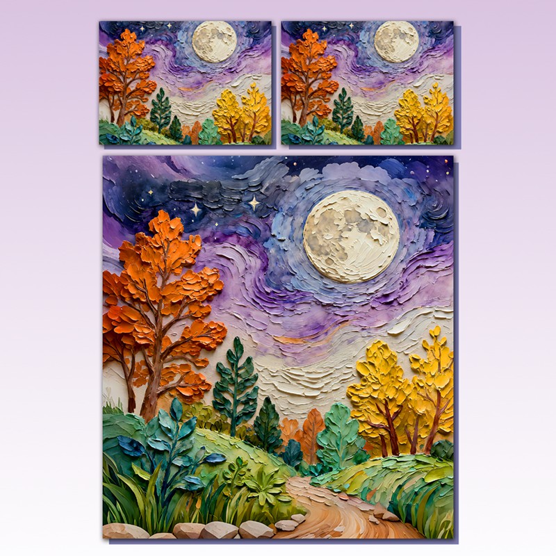  تحفة فنية في غرفة نومك - طقم مفروشات فاخر مستوحى من مونيه